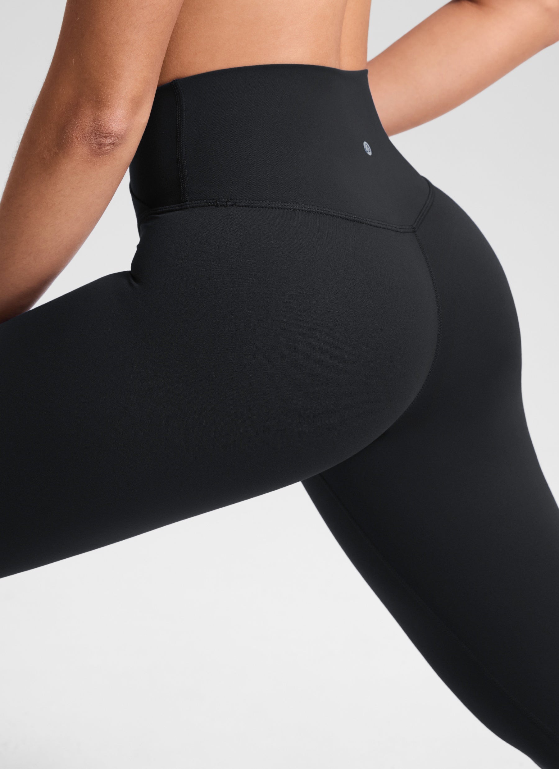 CRZ YOGA Women's High Rise Butterluxe Yoga Leggings 28'' V Cross Waist Black